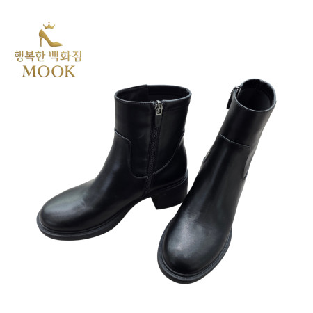 [행복한백화점][무크]mook 여성 베이직 청키 앵클부츠 블랙 516HB522655AA
