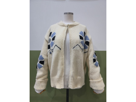 [행복한백화점][밀스튜디오]플라워핸드집업 아이보리