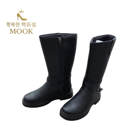 [행복한백화점][무크]mook 여성 버클 하프부츠 블랙 516HB322701SA