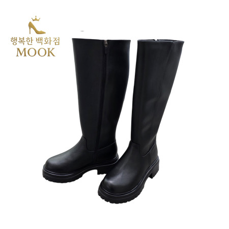 [행복한백화점][무크]mook 여성 베이직 와이드핏 롱부츠 블랙 516HB522751AA