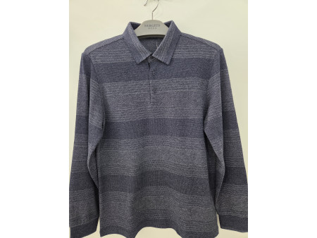 [행복한백화점][세르지오]봄  긴팔 p/pu  navy  스판 티셔츠 stsdk3d7410