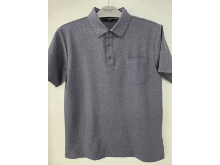 [행복한백화점][세르지오]면, 폴리 ,래이온 네이비 반팔 티셔츠 stsvb6581