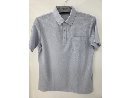 [행복한백화점][세르지오]면,폴리 ,레이온 스판 블루 반팔 티셔츠 stsvb3c 6582