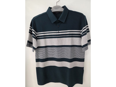 [행복한백화점][세르지오]면 폴리 혼방 그린 반팔 티셔츠 STSDK3C6503