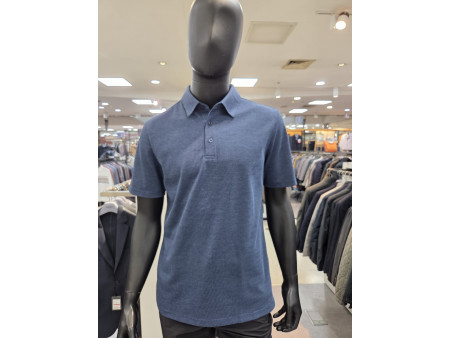 [행복한백화점][세르지오]면, 폴리 네이비 반팔 티셔츠 stsdk3c 6522