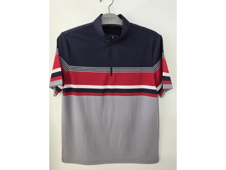 [행복한백화점][세르지오]면 폴리 혼방 네이비 반팔  티셔츠 stsdk3c 6533