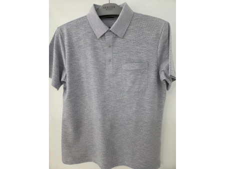 [행복한백화점][세르지오]면 레이온 폴리 반팔 그레이 반팔 티셔츠 stsdk3c 6585