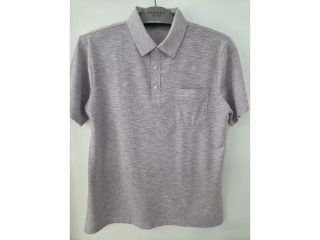 [행복한백화점][세르지오]면 폴리 레이온 핑크 반팔 티셔츠 stsdk3c 6585