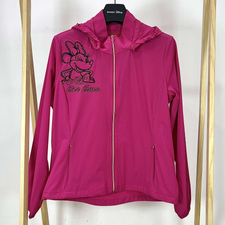 [행복한백화점][디즈니골프]등판절개 밑단 스트링 바람막이 점퍼 핫핑크 여성 DO1LJB005