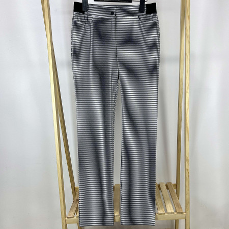 [행복한백화점][디즈니골프]체크 일자 스트레치 팬츠 블랙 여성 바지 DO1LPA004