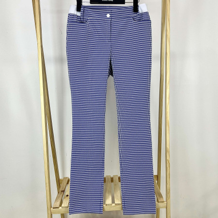 [행복한백화점][디즈니골프]체크 일자 스트레치 팬츠 로열블루 여성 바지 DO1LPA004