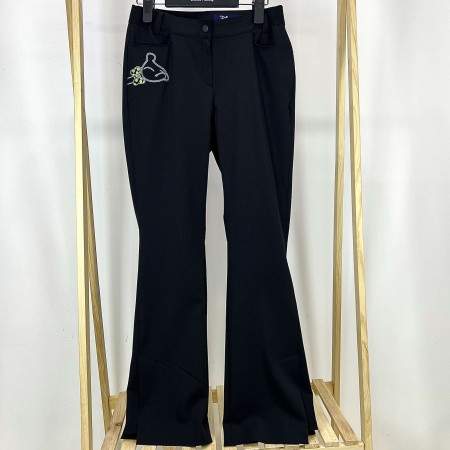 [행복한백화점][디즈니골프]밑단 옆트임 포인트 부츠컷 팬츠 블랙 여성 바지 DO1LPA001