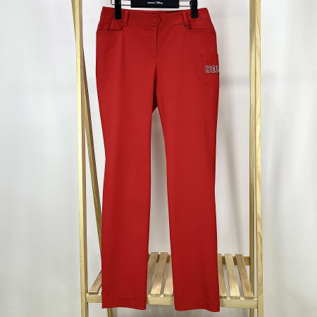 [행복한백화점][디즈니골프]옆포켓 포인트 일자핏 팬츠 레드 여성 바지 DO1LPA003