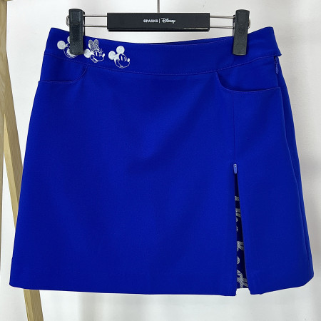 [행복한백화점][디즈니골프]옆지퍼 포인트 A라인 큐롯 스커트 로열블루 여성 치마 DO1LCR002