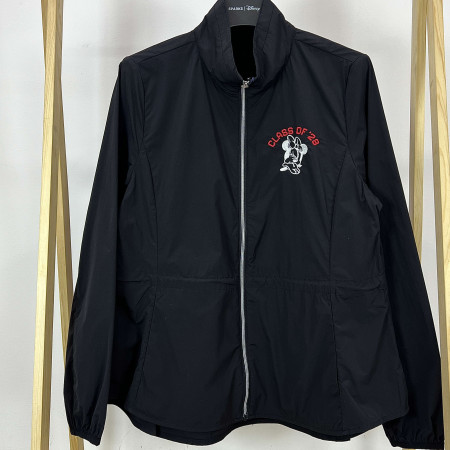 [행복한백화점][디즈니골프]등판 프린팅 바람막이 점퍼 블랙 여성 DO1LJB007