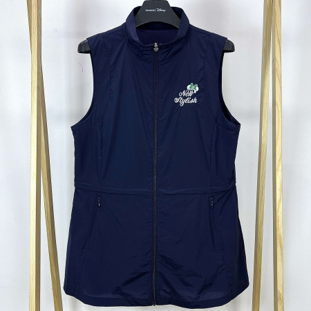 [행복한백화점][디즈니골프]캐릭터 하프기장 바람막이 집업 조끼 네이비 여성 DO1LJV009