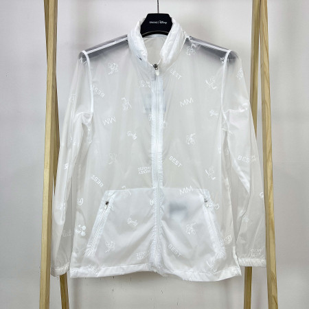 [행복한백화점][디즈니골프]SS 베이직 바람막이 점퍼 화이트 남성 DO1MJP003