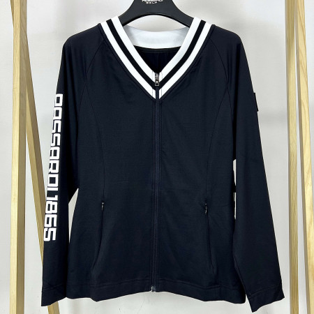 [행복한백화점][파사디]돌먼슬리브 브이넥 져지 집업 점퍼 블랙 여성 P24STJ142X