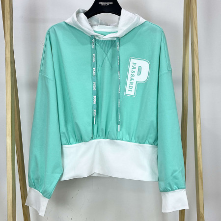 [행복한백화점][파사디]볼륨소매 후드 티셔츠 민트 여성 P24STP104M