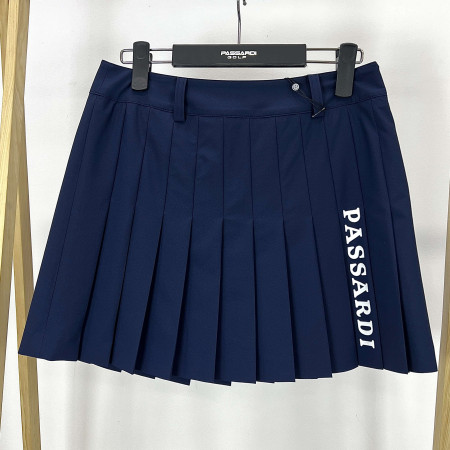 [행복한백화점][파사디]포켓 주름 플리츠 스커트 네이비 여성 치마 P24SSK532M