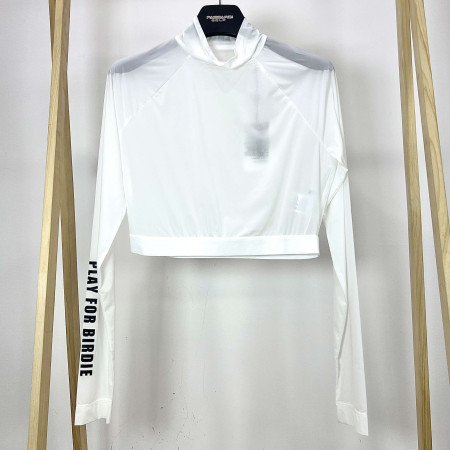 [행복한백화점][파사디]냉감 크롭 저데니아 이너 티셔츠 화이트 여성 P24ATPM03M