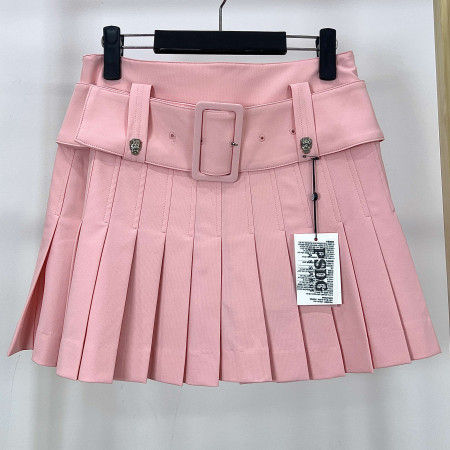 [행복한백화점][파사디]스컬 빅버클 플리츠 큐롯 스커트 코랄 여성 치마 P24MSK574X