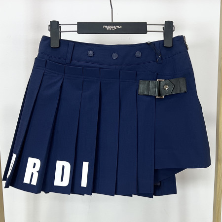 [행복한백화점][파사디]앞뒤 주름 숏 큐롯 스커트 네이비 여성 P24MSK577M