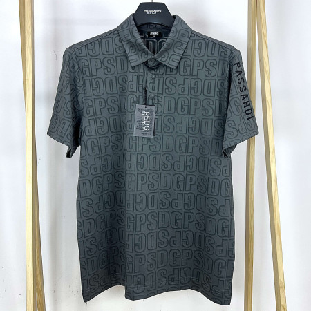 [행복한백화점][파사디]메쉬 자카드 반팔 제에리 티셔츠 차콜그레이 남성 Q24MTY063M