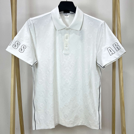 [행복한백화점][파사디]시즌 패턴 트렌스퍼 요꼬 티셔츠 화이트 남성 Q24MTT080M