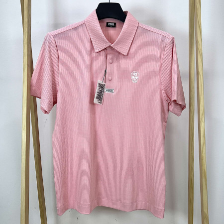 [행복한백화점][파사디]스냅단추 냉감 반팔 카라 티셔츠 코랄 남성 Q24MTY069X