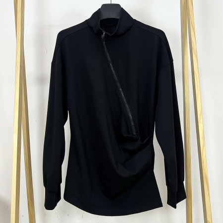 [행복한백화점][파사디]사선지퍼 폴로 티셔츠 블랙 여성 P24STP103M