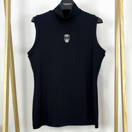 [행복한백화점][파사디]뒷판트임 반목 골지 민소매 티셔츠 블랙 여성 P24MTL179X