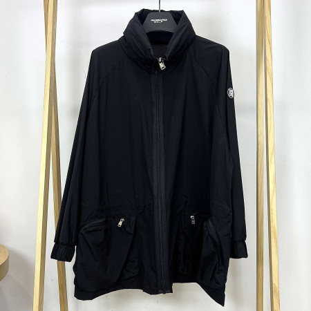 [행복한백화점][파사디]후드내장형 루즈핏 하프 점퍼 블랙 여성 P24SWJ701M