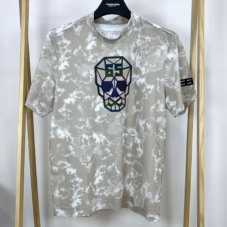 [행복한백화점][파사디]시즌패턴 반팔 모크넥 티셔츠 베이지 남성 Q24MTP055X