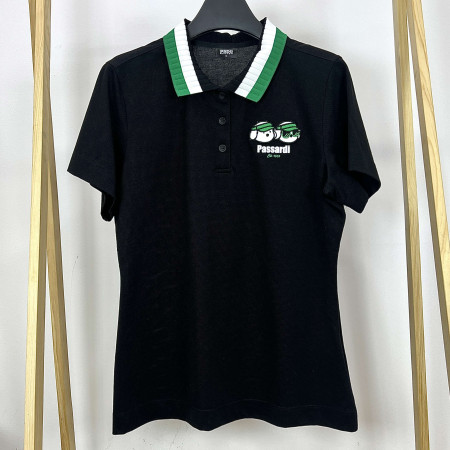 [행복한백화점][파사디]요꼬에리 반팔 PK 티셔츠 블랙 여성 P24MTT171H