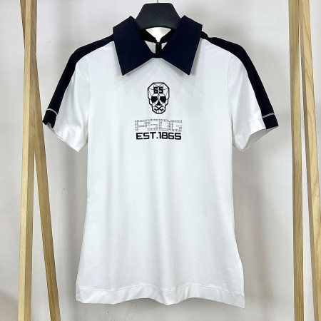 [행복한백화점][파사디]와이드 Y에리 반팔 티셔츠 화이트 여성 P24MTY162X