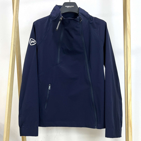 [행복한백화점][파사디]후드내장 사선지퍼 바람막이 점퍼 다크네이비 여성 P22AWJF01M