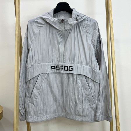 [행복한백화점][파사디]스컬 크링클 후드 아노락 그레이 남성 바람막이 Q24SWJ603X