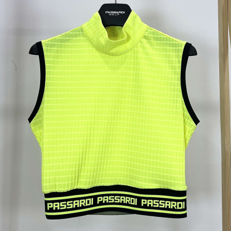 [행복한백화점][파사디]하이넥 민소매 크롭 티셔츠 애플그린 여성 P24MTL187X