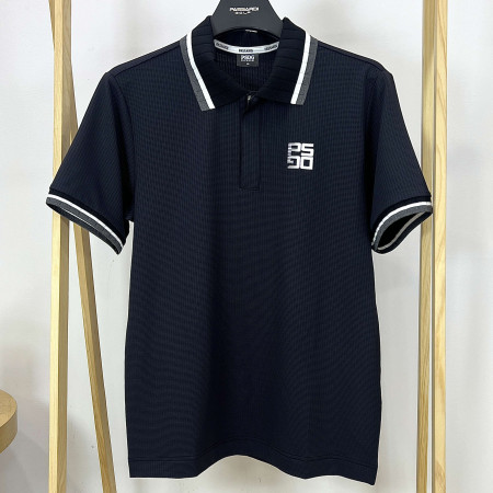 [행복한백화점][파사디]에리 소매단 요꼬포인트 반팔 티셔츠 블랙 남성 Q24MTT075X