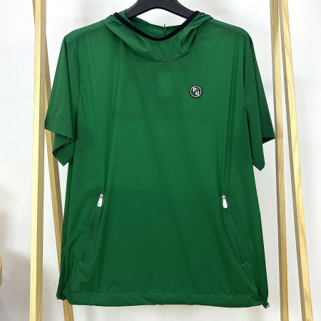 [행복한백화점][파사디]경량 후드 반팔 아노락 티셔츠 그린 남성 Q24MWV692M