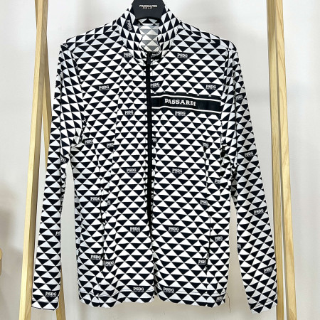 [행복한백화점][파사디]여름 고신축성 저데니아 저지 티점퍼 화이트 남성 Q24MTJ081M