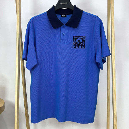 [행복한백화점][파사디]에리 배색 오버핏 카라 티셔츠 블루 남성 Q24MTT076M