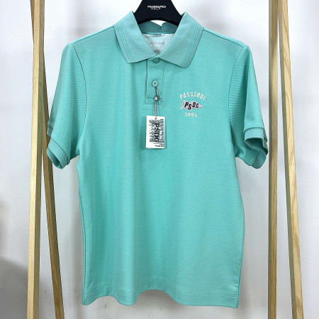 [행복한백화점][파사디]자수포인트 반팔 카라 티셔츠 민트 남성 Q24MTT082M