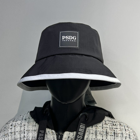 [행복한백화점][파사디]로고 와펜 버킷햇 블랙 여성 벙거지 모자 PTFAH911M