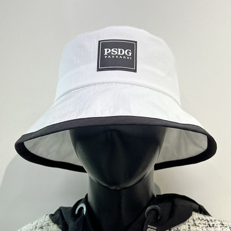 [행복한백화점][파사디]로고 와펜 버킷햇 화이트 여성 벙거지 모자 PTFAH911M