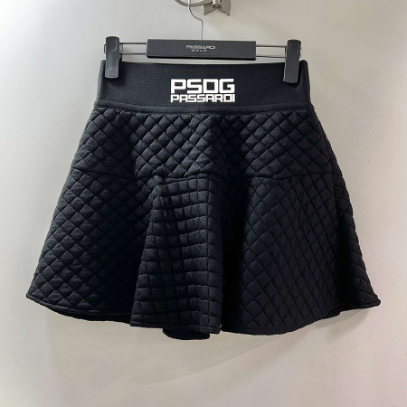 [행복한백화점][파사디]다이마루 퀼팅 플레어 스커트 블랙 여성 간절기 치마 P24FSK541S