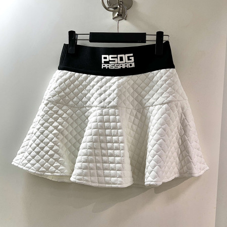 [행복한백화점][파사디]다이마루 퀼팅 플레어 스커트 화이트 여성 간절기 치마 P24FSK541S