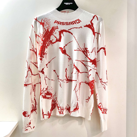 [행복한백화점][파사디]크랙포인트 모크넥 긴팔 니트 오렌지 여성 P24FKP318X