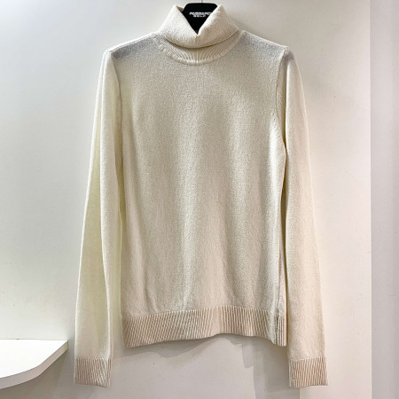 [행복한백화점][파사디]울100 긴팔 목폴라 니트 아이보리 여성 P24FKP312X